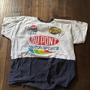 Motorsports vintage  Shirt - White and Navy